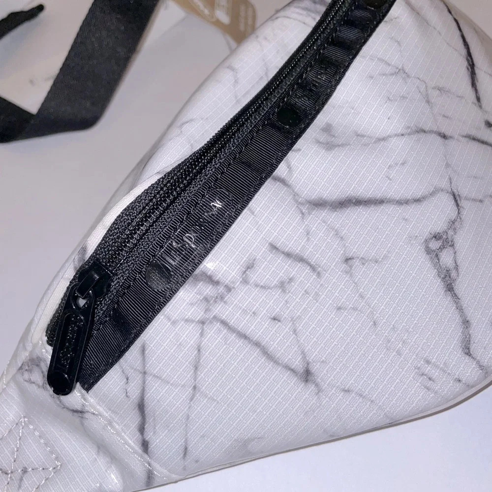 Marble Faux Leather Adjustable Fanny Pack - Picture 3 of 5